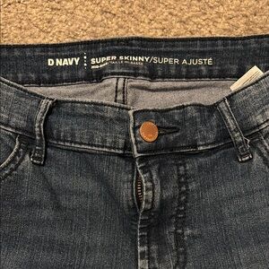 Old Navy Blue Skinny Jeans with Contrast Stitching